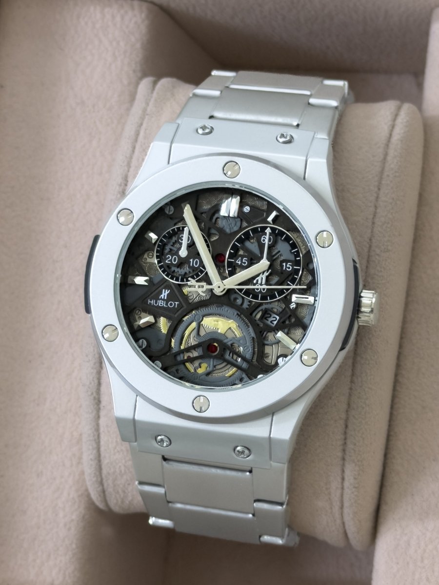 Reloj para Hombre Industrial Skeleton Series - Relojes 24K