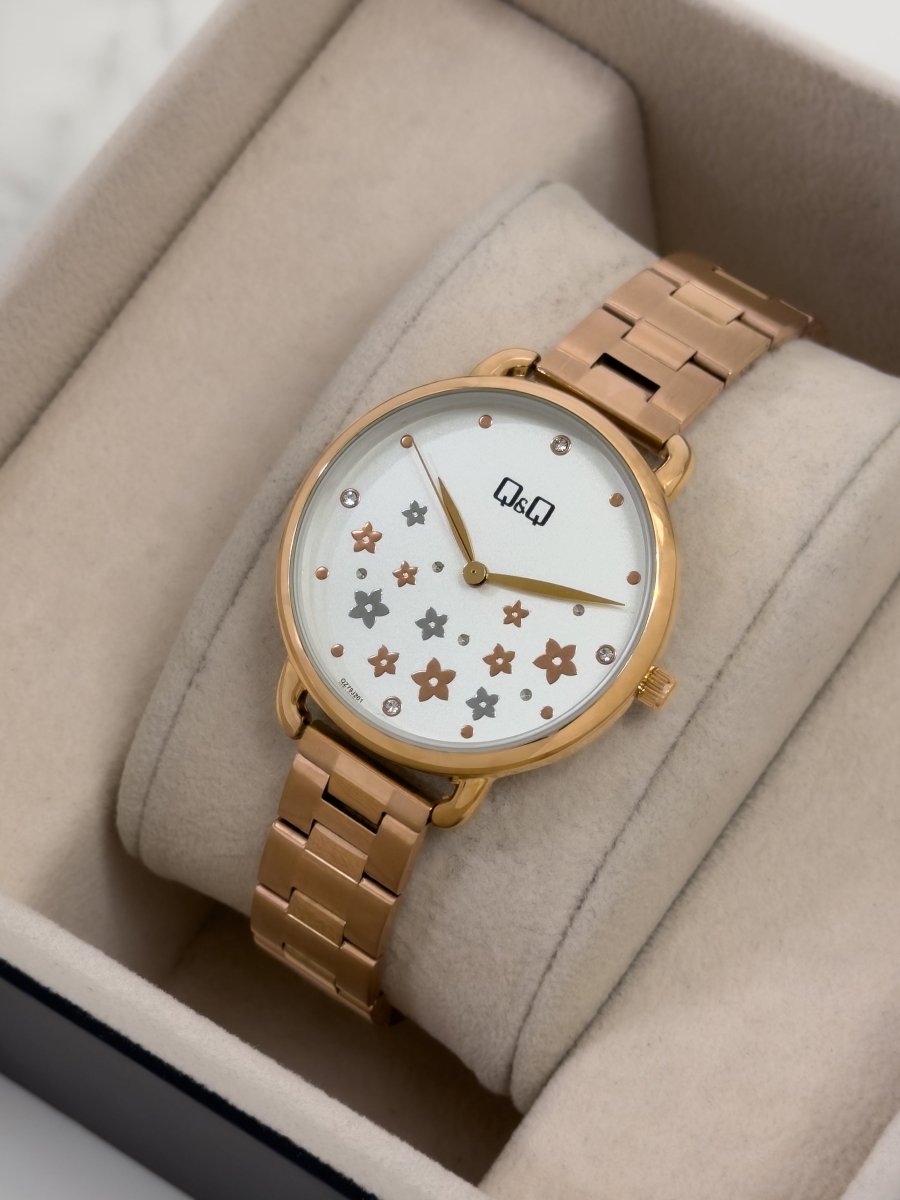 Reloj Q&Q Jardín Metálico - Relojes 24K