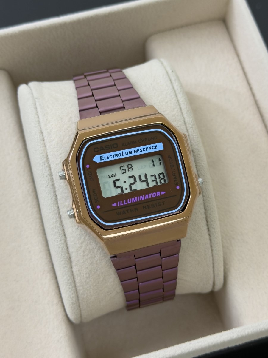 RELOJ RETRO DIGITAL PARA DAMA - Relojes 24K