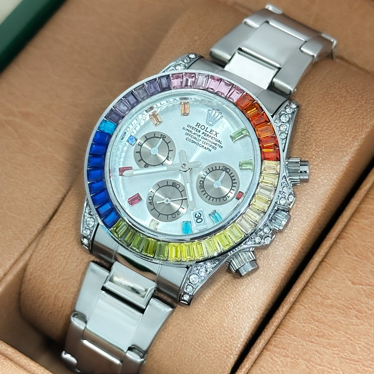 RELOJ RX PIEDRAS ARCOIRIS - Relojes 24K
