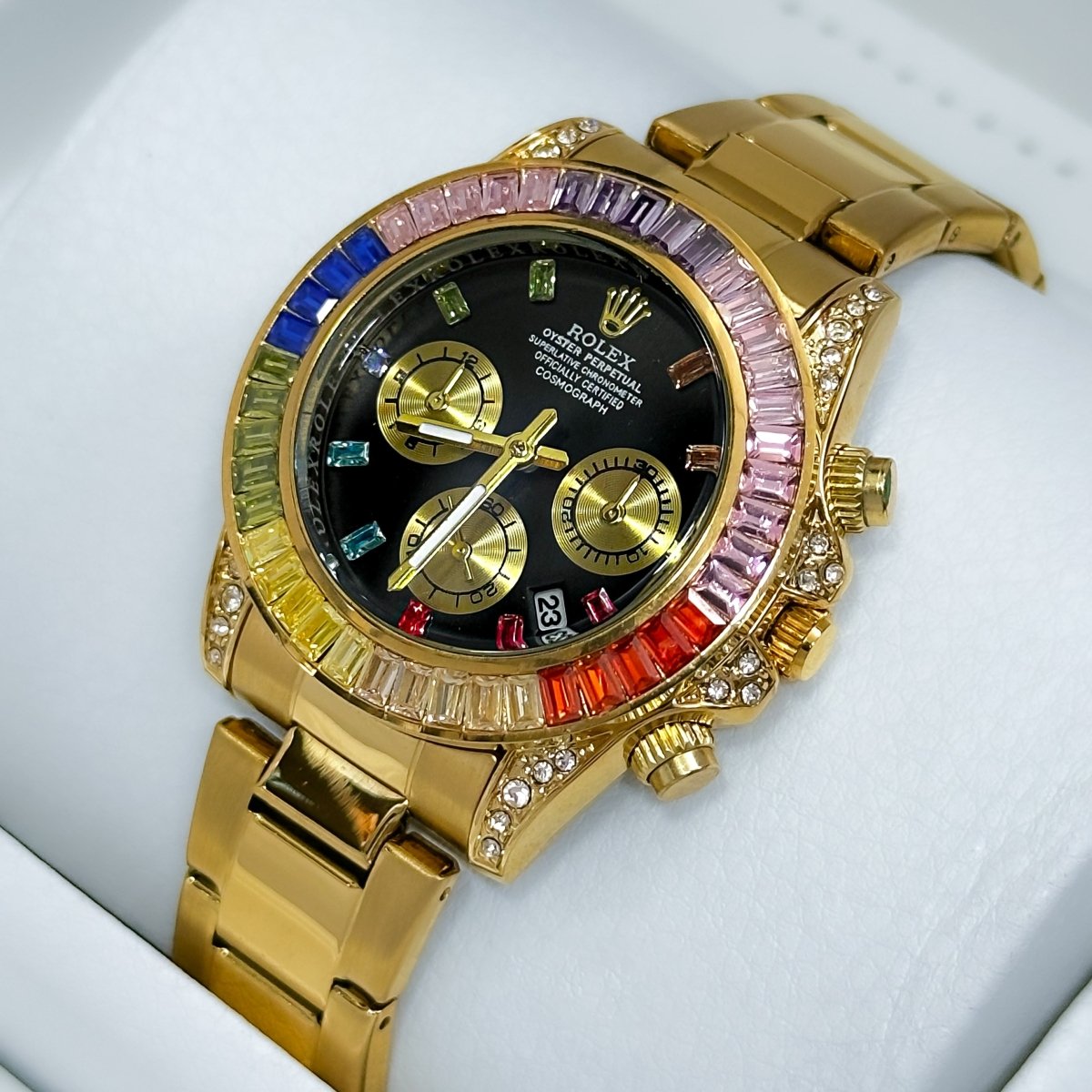 RELOJ RX PIEDRAS ARCOIRIS - Relojes 24K