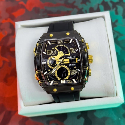 RELOJ SAINT DOBLE HORA TRASNPARENTE - Relojes 24K