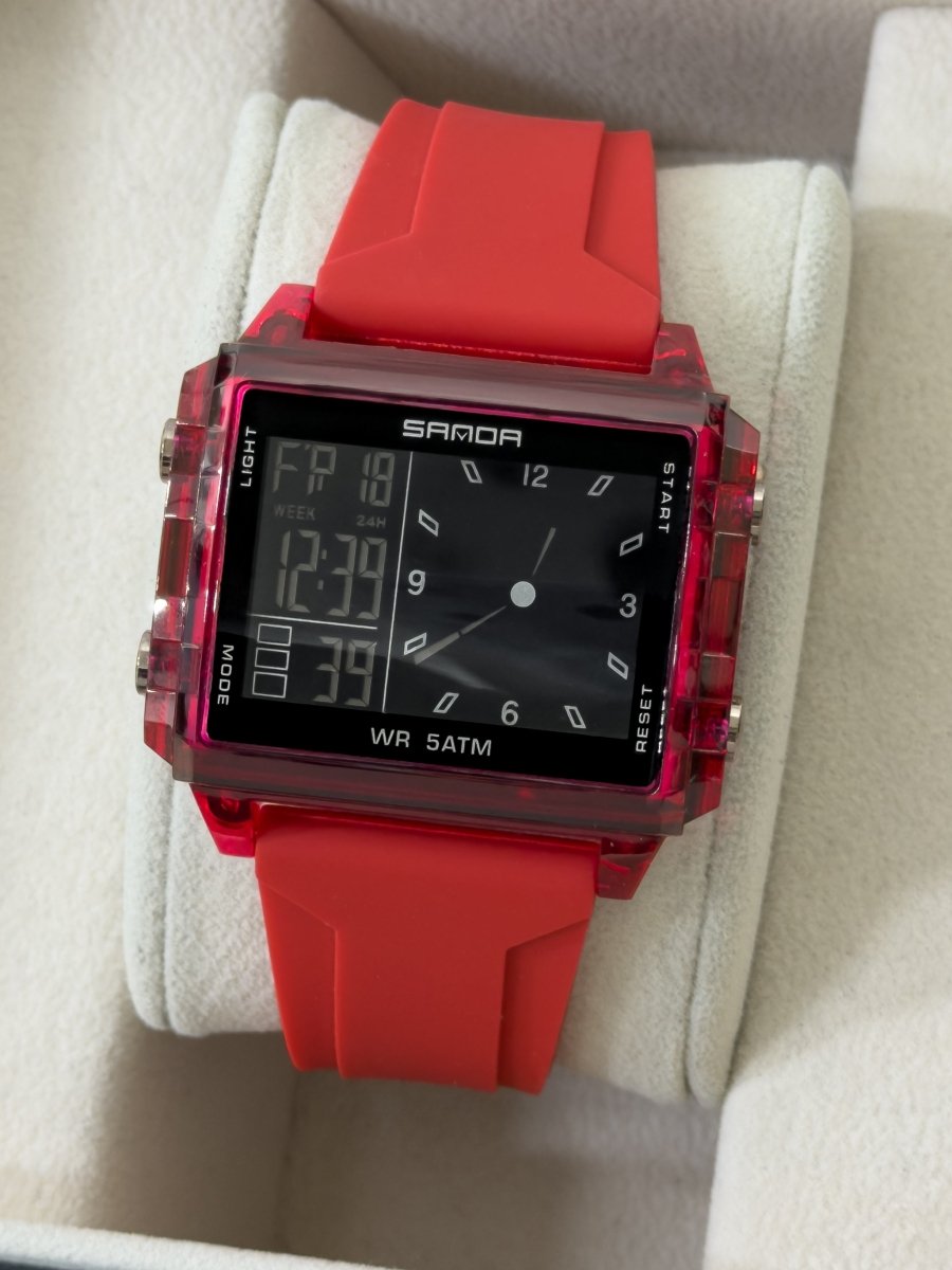 Reloj SANDA Dual - Display Square - Relojes 24K