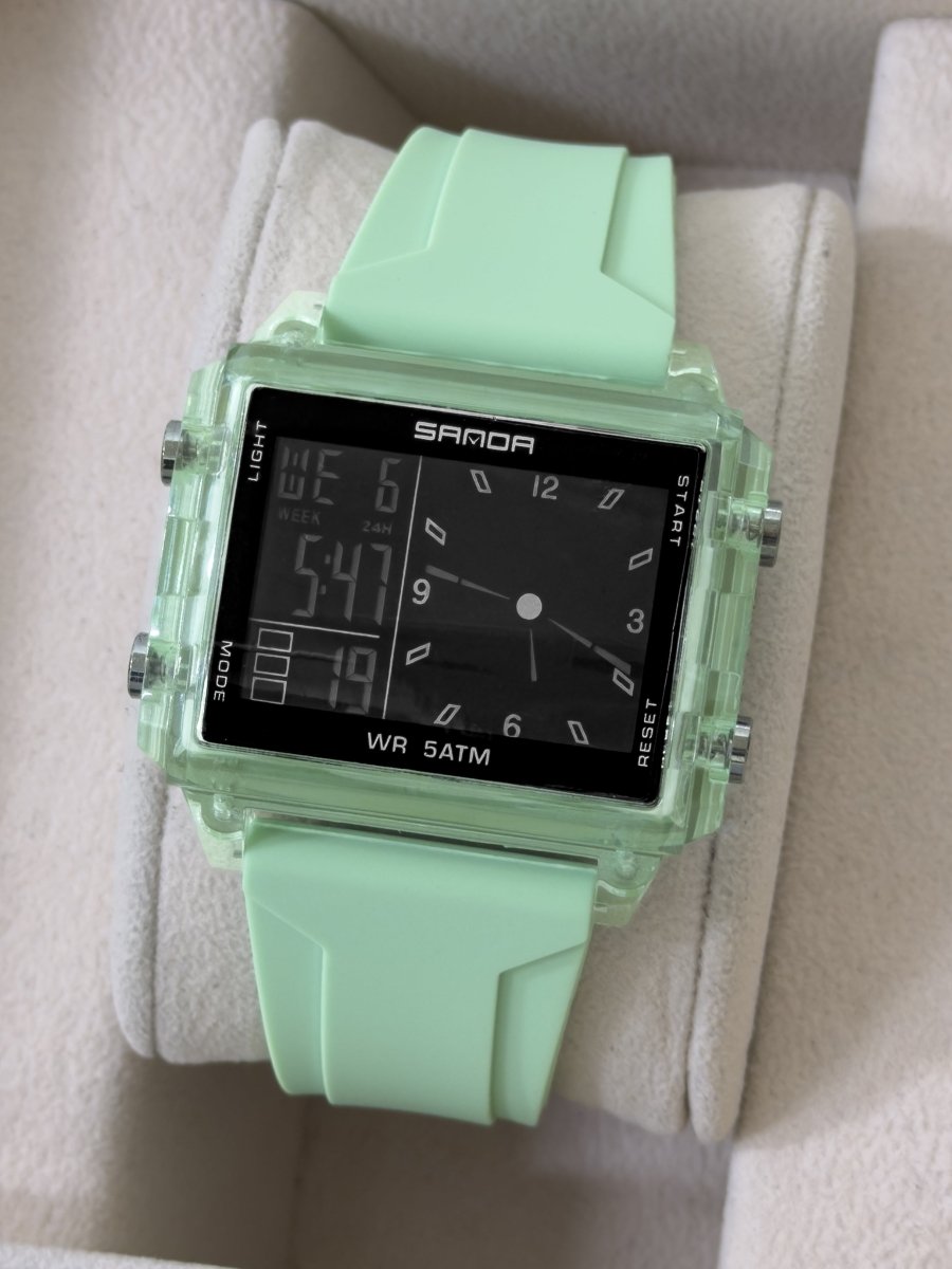 Reloj SANDA Dual - Display Square - Relojes 24K