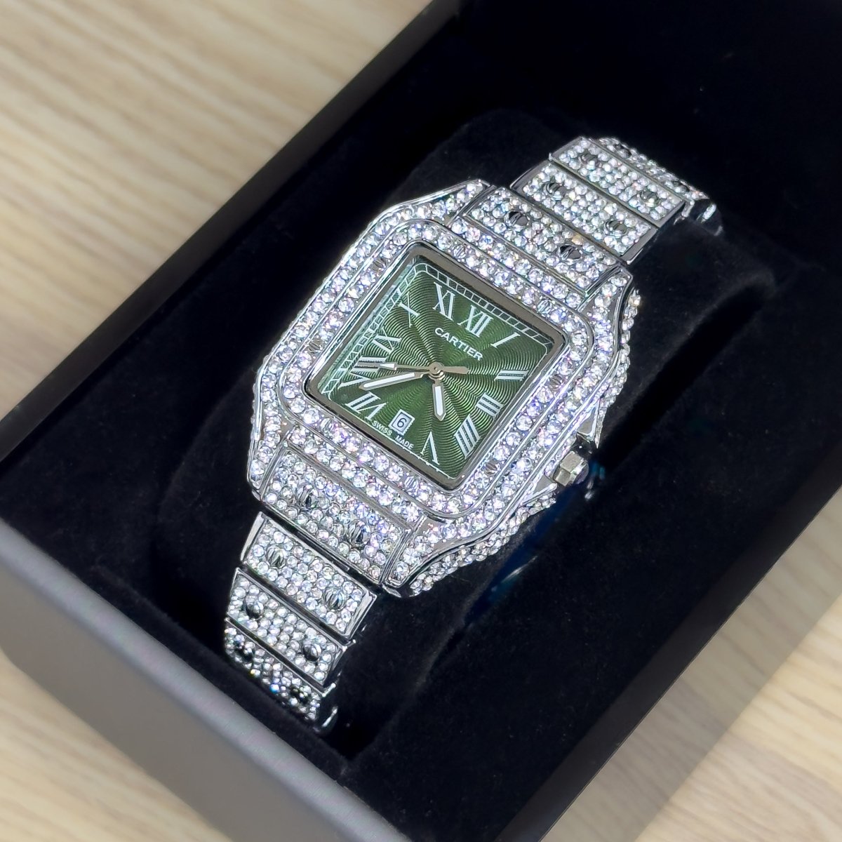 RELOJ SANTOS METALICO PIEDRAS - Relojes 24K