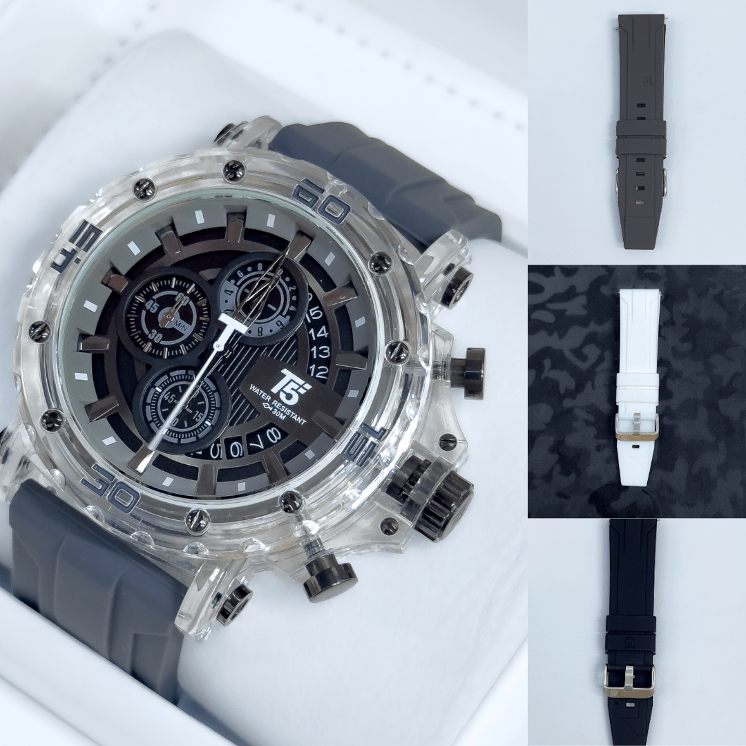 RELOJ T5 4 PULSOS REDONDO - Relojes 24K