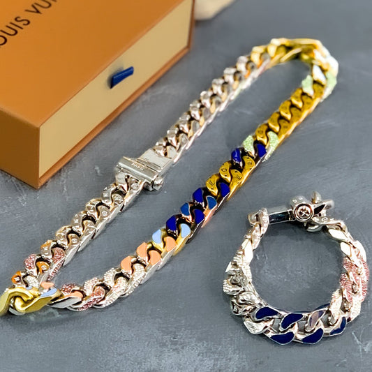 SET DE CADENAS DE LUJO - LOUIS COLLECTION - Relojes 24K