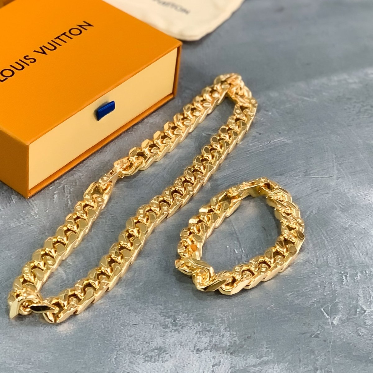 SET DE CADENAS DE LUJO - LOUIS COLLECTION - Relojes 24K