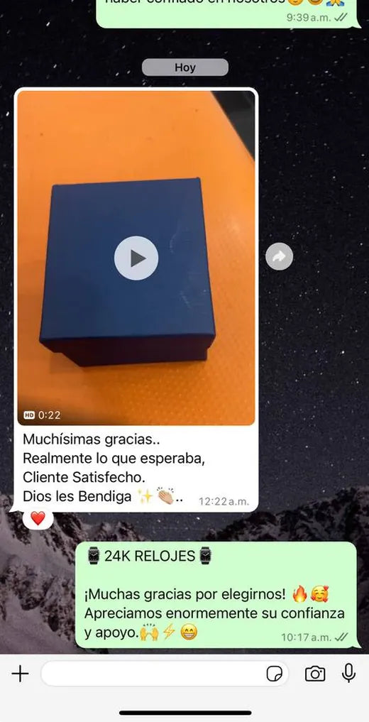 Mensaje de un cliente: realmente lo que esperaba, cliente satisfecho